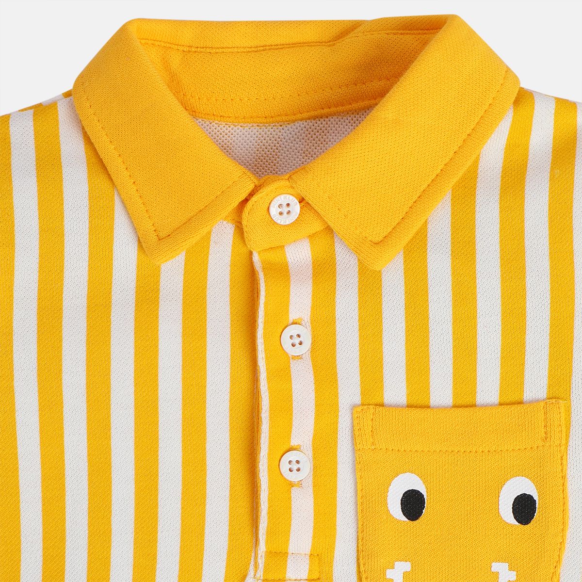 Boys Orange Collar Polo