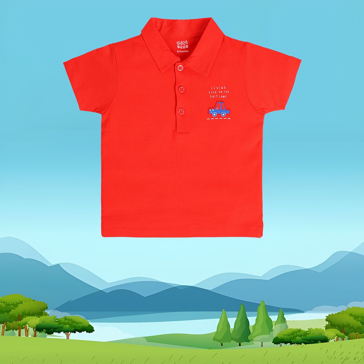 Boys Red Pack Of 1 Polo