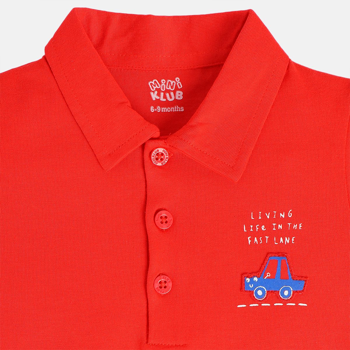 Boys Red Pack Of 1 Polo