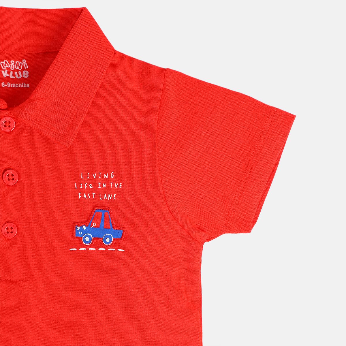 Boys Red Pack Of 1 Polo