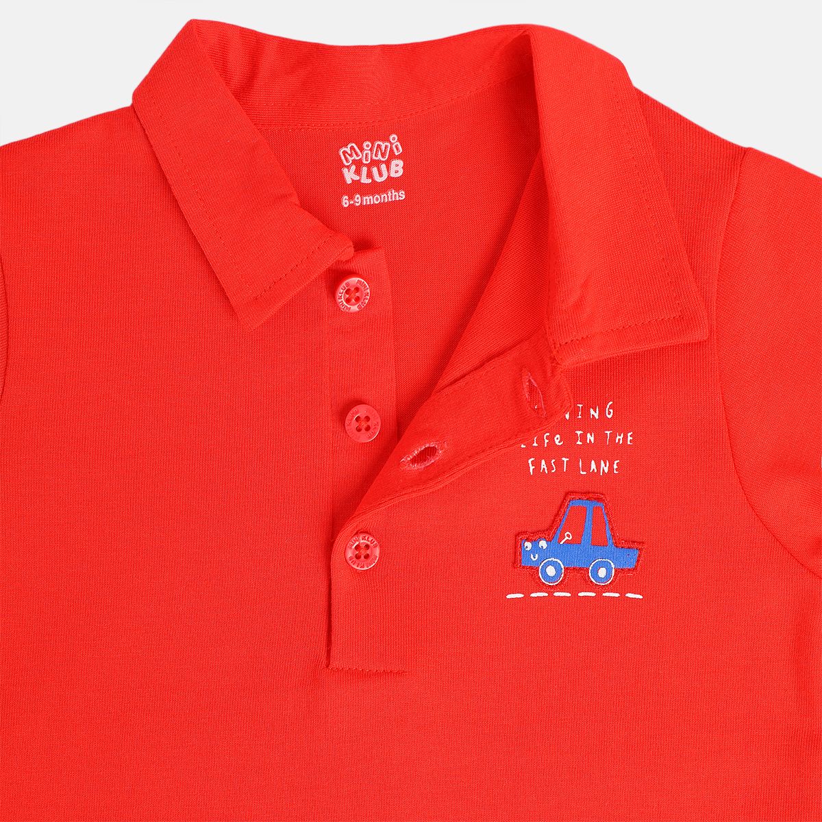 Boys Red Pack Of 1 Polo