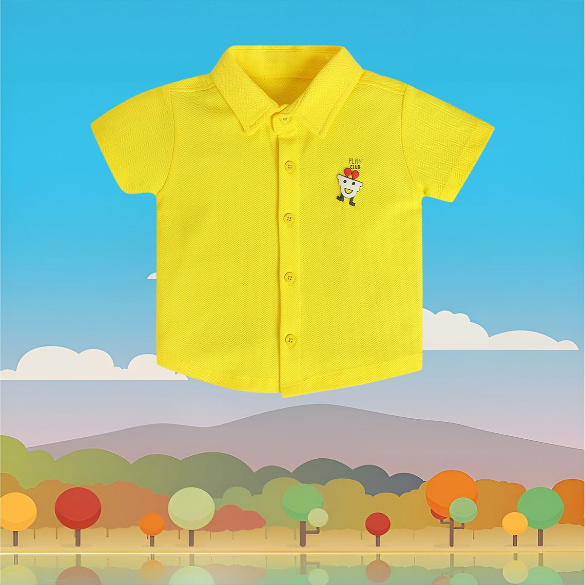 Boys Yellow Pack Of 1 Shirt