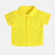 Boys Yellow Pack Of 1 Shirt
