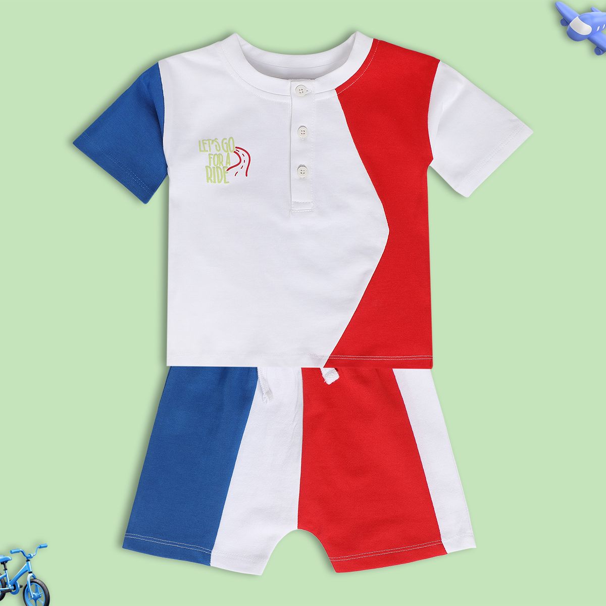 Boys Red Pack Of 2 Lounge Wear