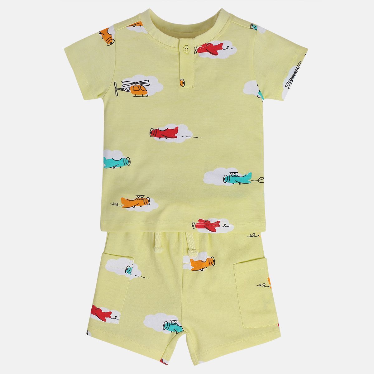 Boys Green Pack Of 2 Lounge Wear