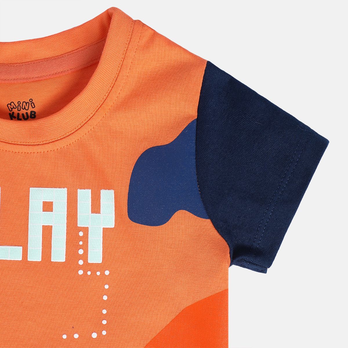 Boys Orange Pack Of 1 T-Shirt