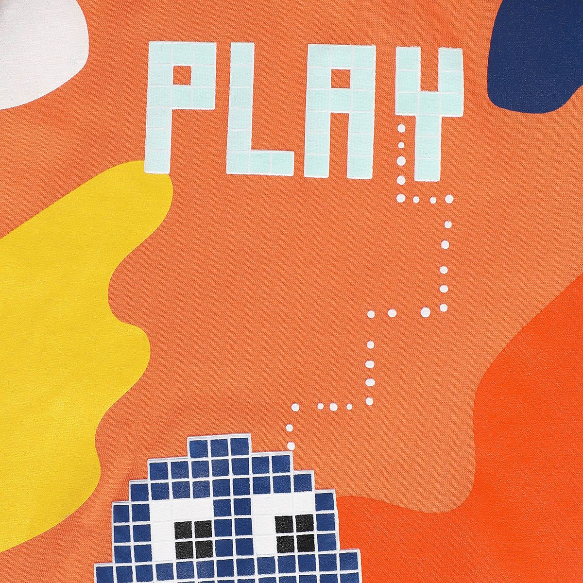 Boys Orange Pack Of 1 T-Shirt