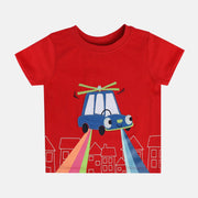 Boys Red Pack Of 1 T-Shirt