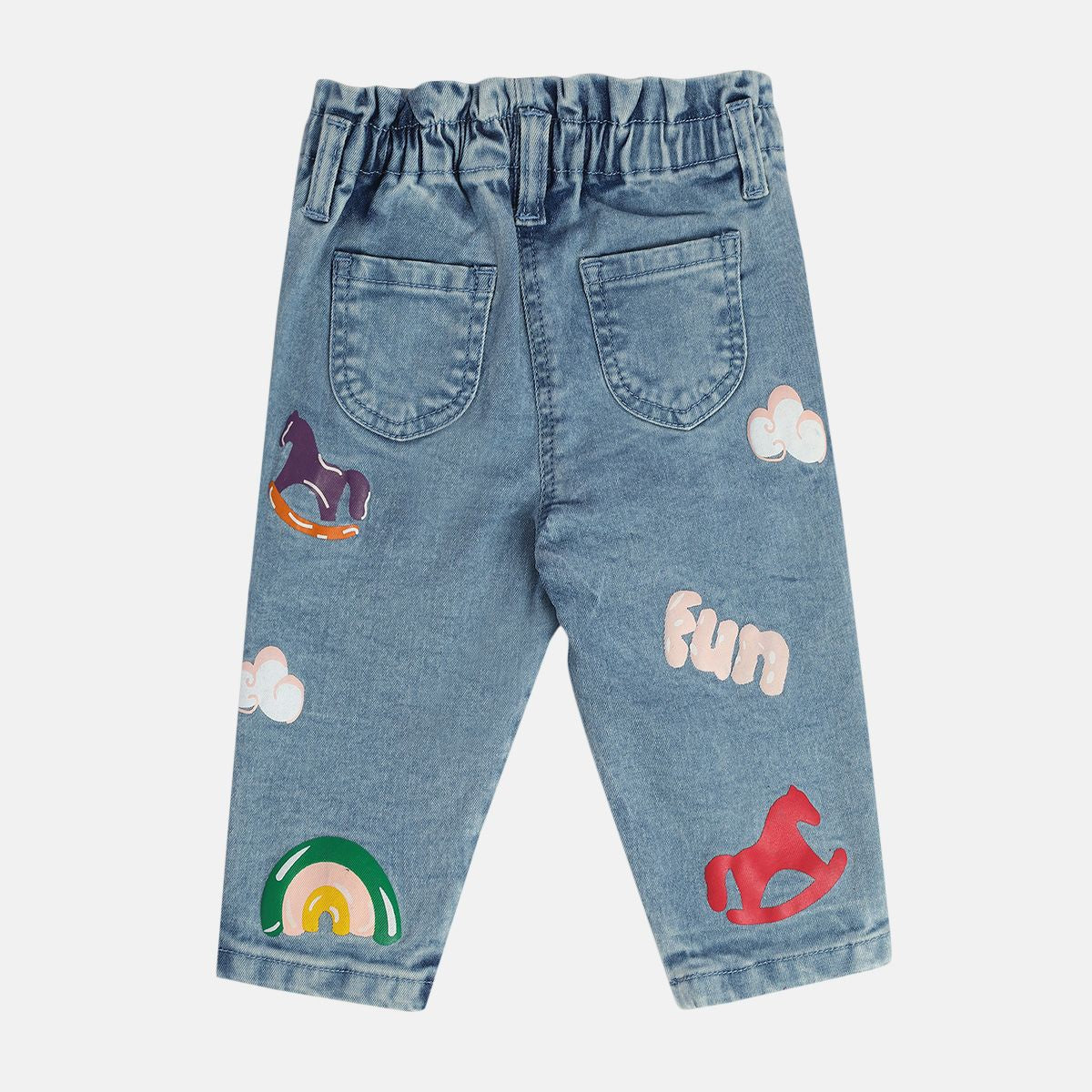 Girls Blue Pack Of 1 Denim Pant