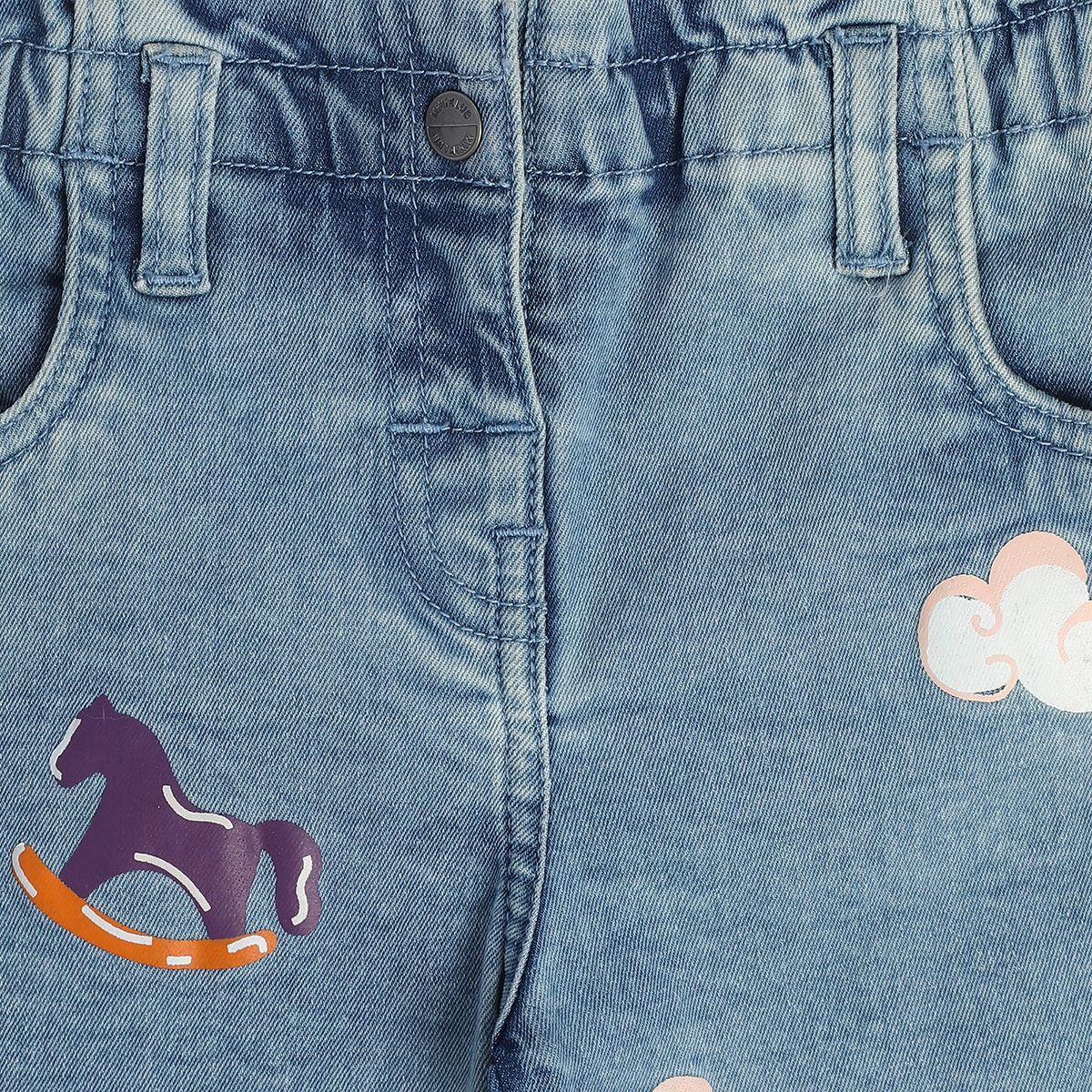 Girls Blue Pack Of 1 Denim Pant