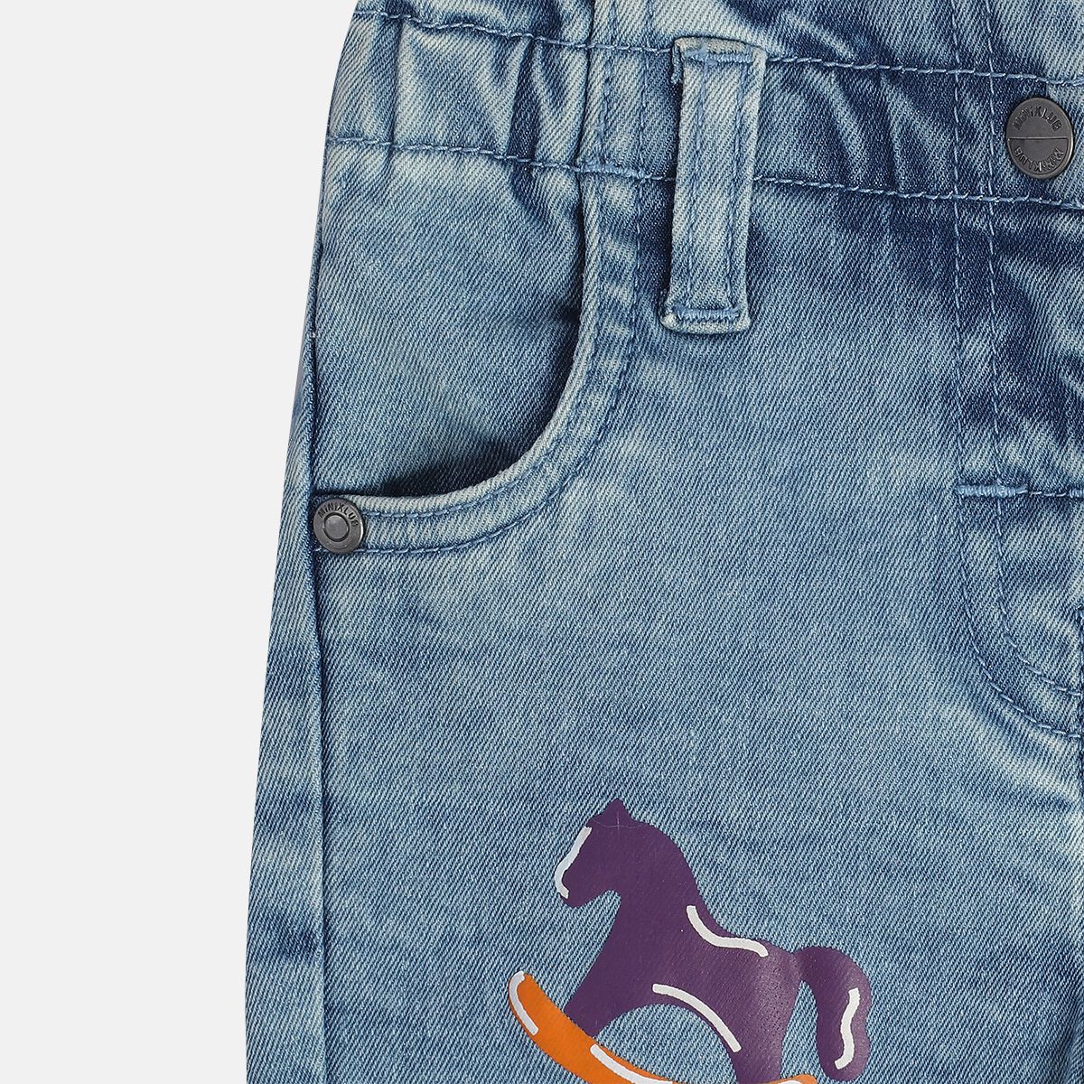 Girls Blue Pack Of 1 Denim Pant