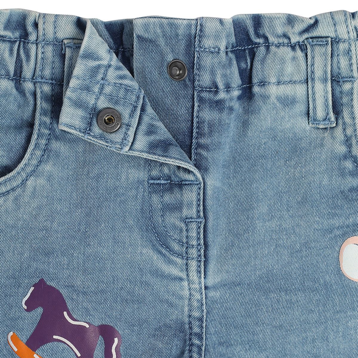 Girls Blue Pack Of 1 Denim Pant