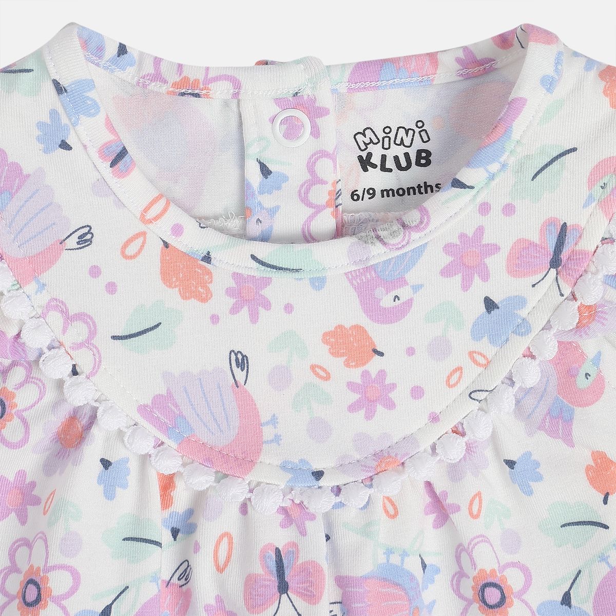 Girls Purple Boat Neck Dress