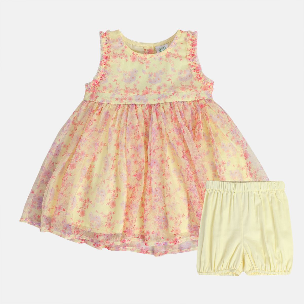 Girls Yellow Pack Of 2 Dress
