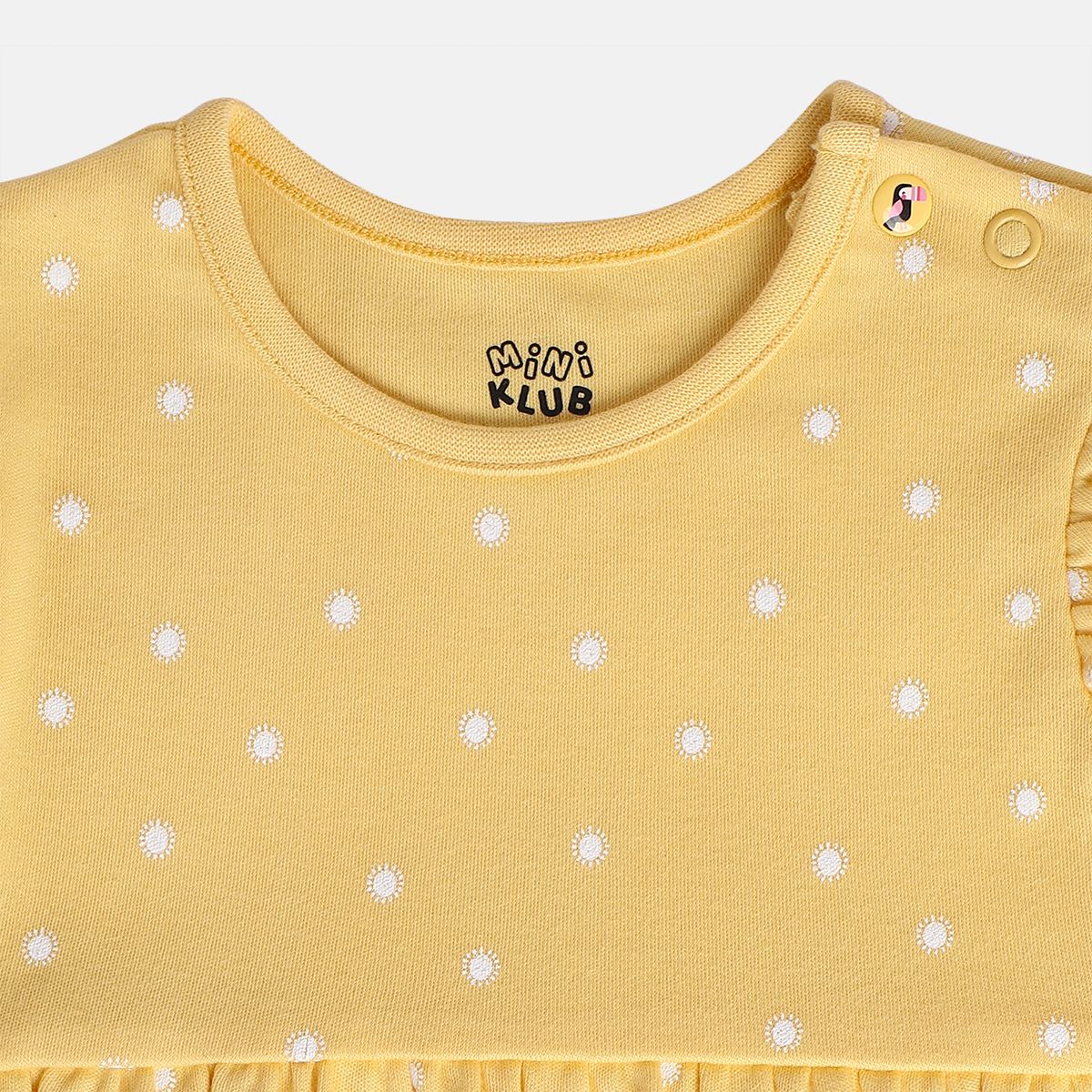 Girls Yellow/White Dress