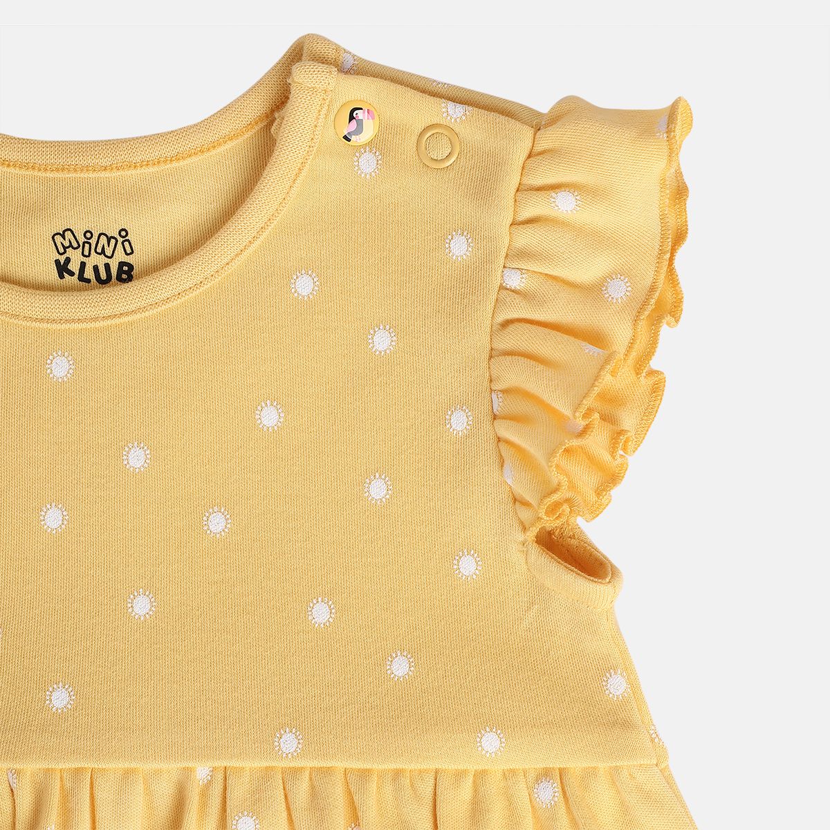 Girls Yellow/White Dress