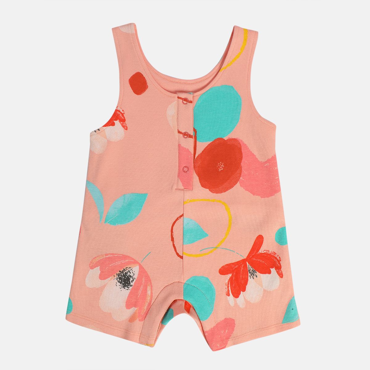 Girls Pink Cap Sleeve Dungaree Set