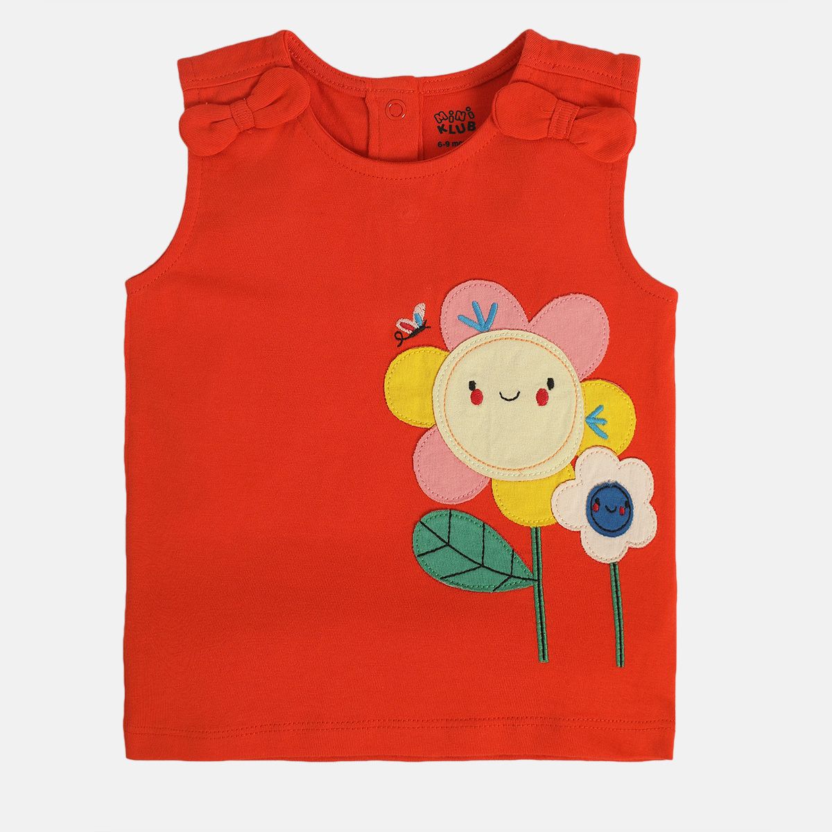 Girls Red Pack Of 1 Knit Top