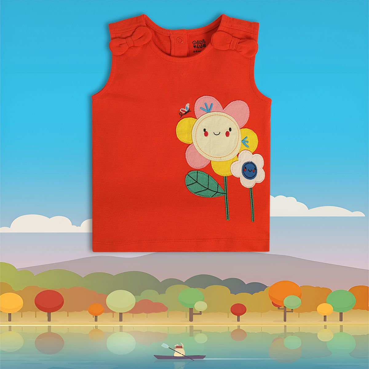 Girls Red Pack Of 1 Knit Top