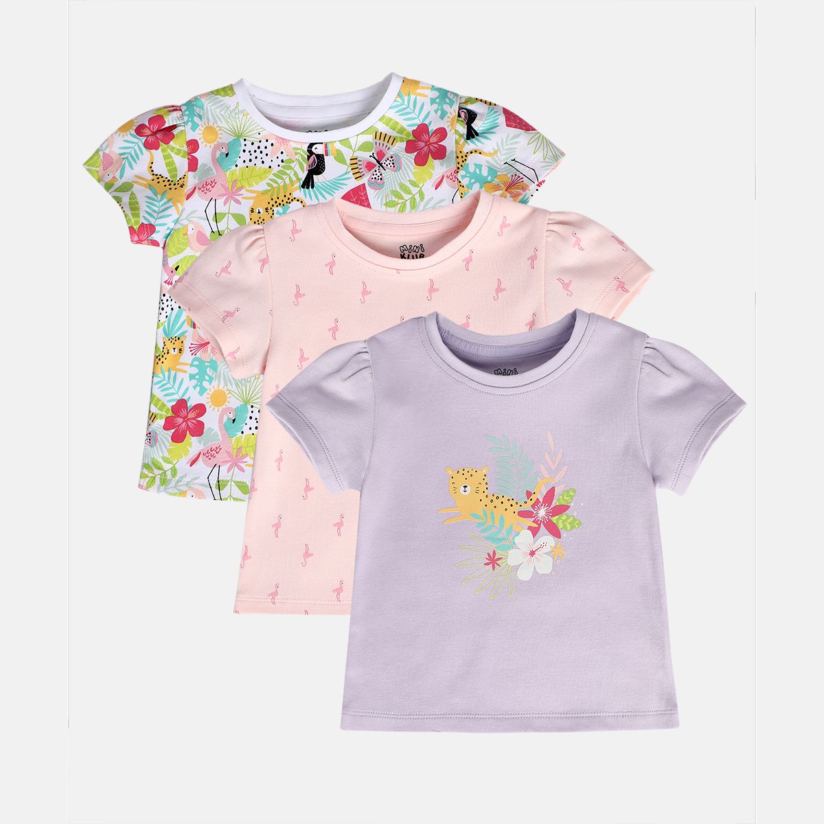 Girls White/Pink/Purple Knit Top