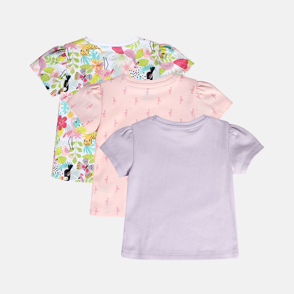 Girls White/Pink/Purple Knit Top