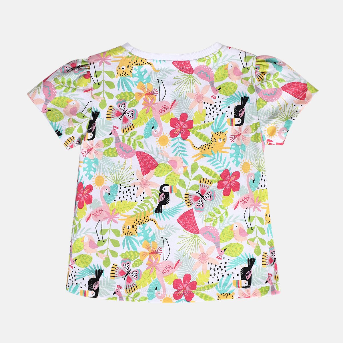 Girls White/Pink/Purple Knit Top