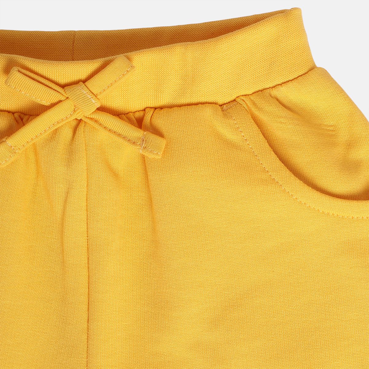 Girls Yellow Pack Of 1 Shorts