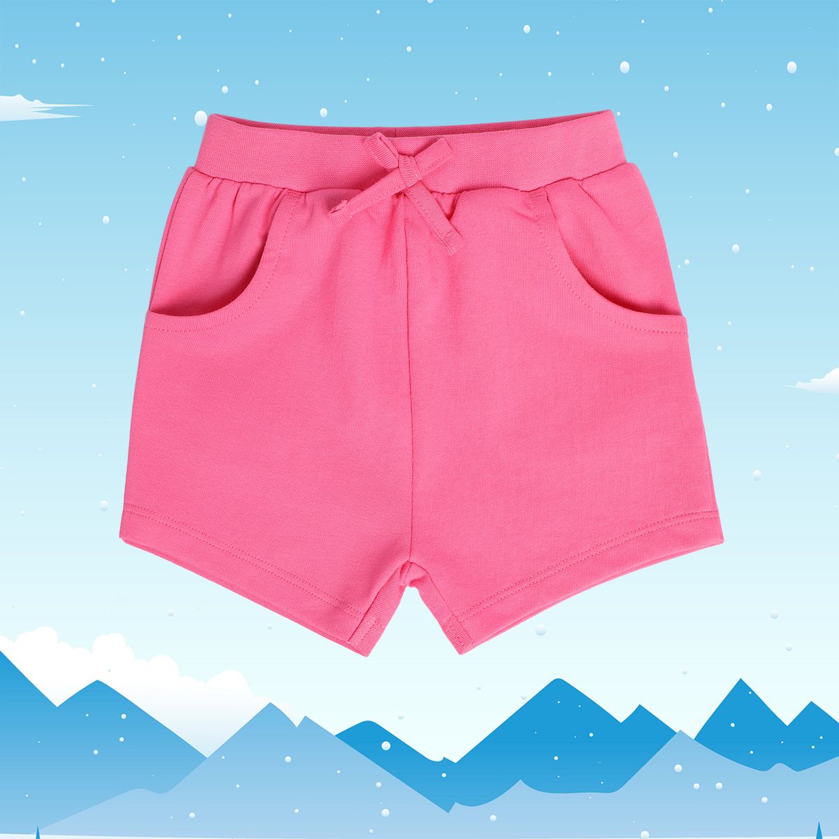 Girls Pink Pack Of 1 Shorts