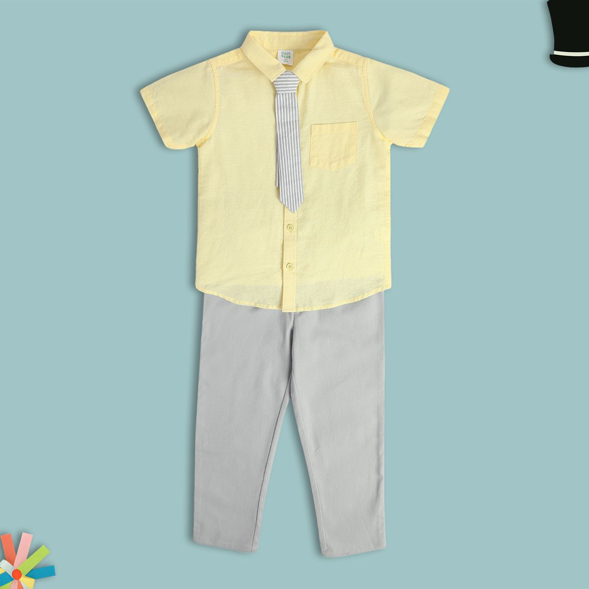 Boys Multicolor Pack Of 3 Coordinate Set