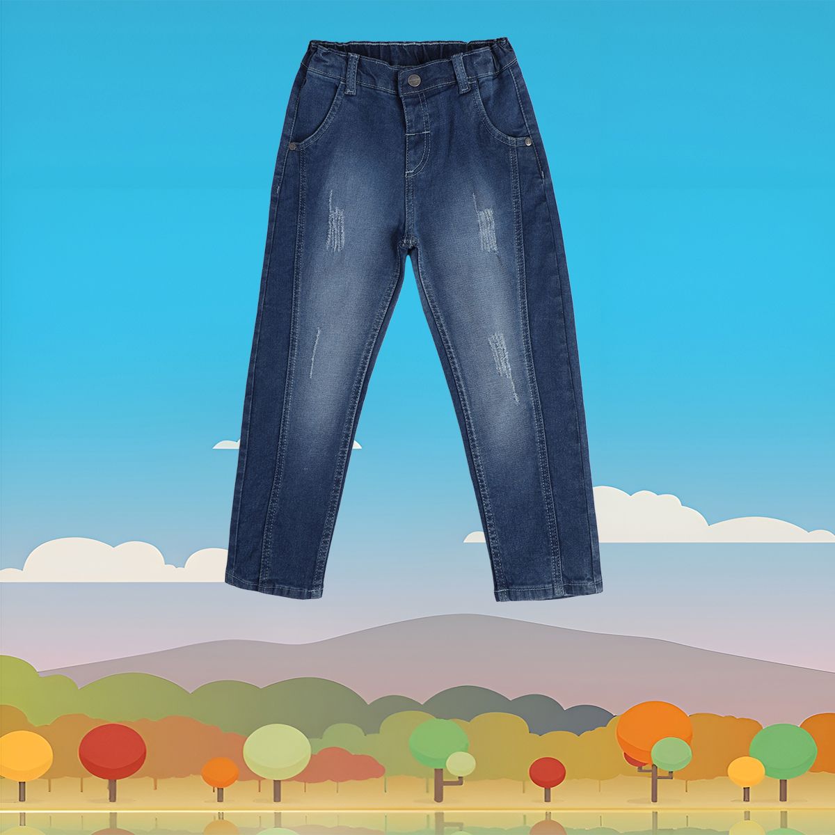 Boys Blue Pack Of 1 Denim Pant