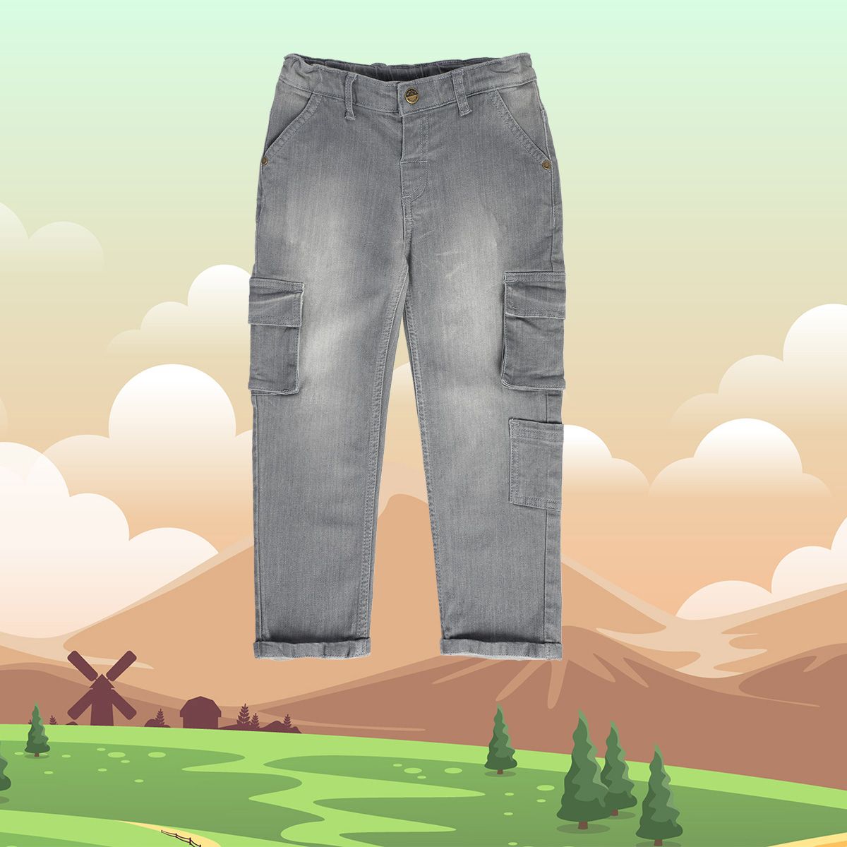 Boys Black Pack Of 1 Denim Pant