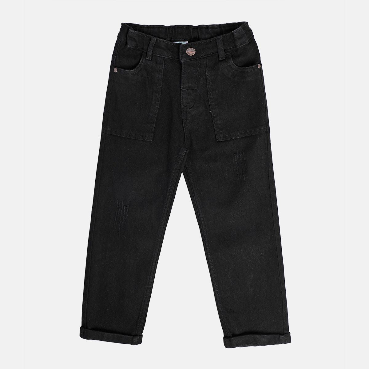 Boys Black Pack Of 1 Denim Pant