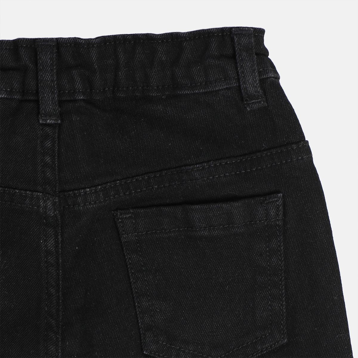 Boys Black Pack Of 1 Denim Pant