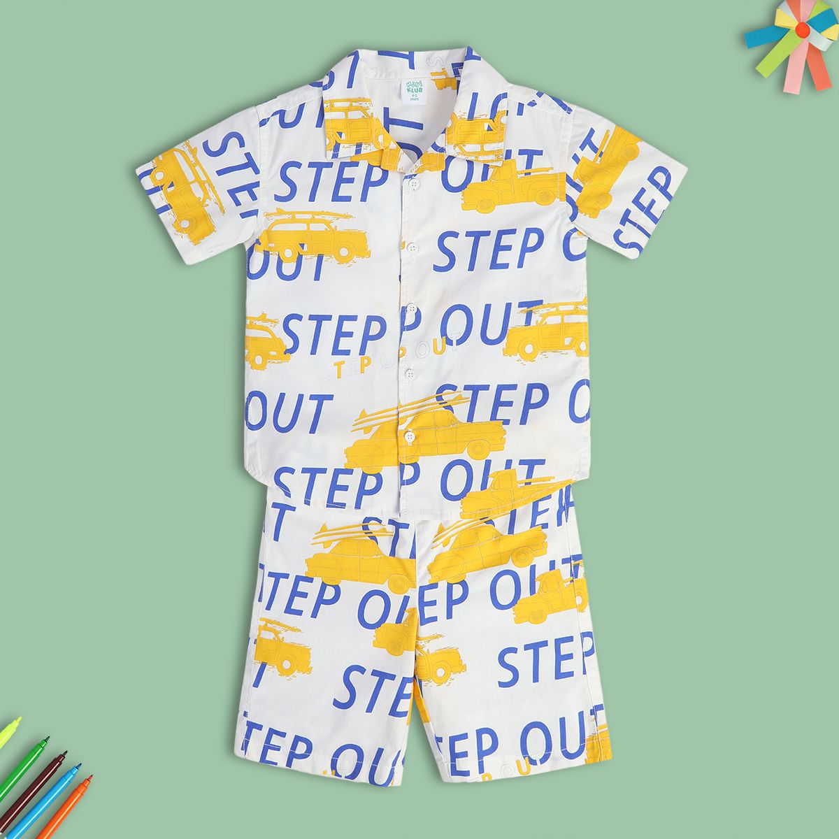 Boys White Pack Of 2 Lounge Wear