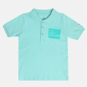 Boys Blue Polo Tee