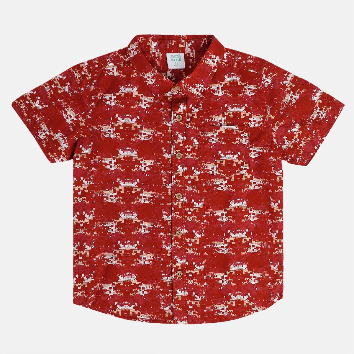 Boys Red Pack Of 1 Shirt