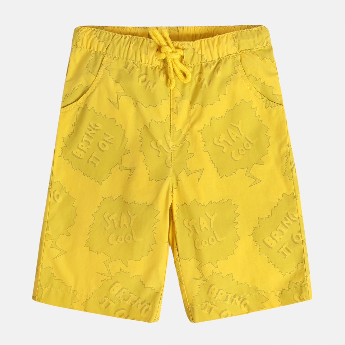 Boys Yellow Pack Of 1 Shorts