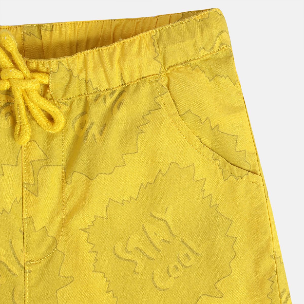 Boys Yellow Pack Of 1 Shorts