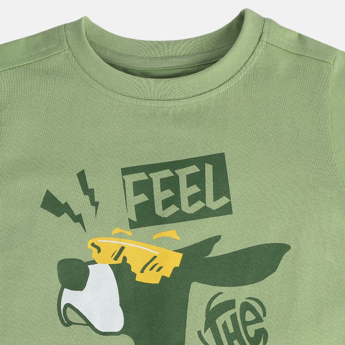 Boys Multi Round Neck Short Sleeve Top And Bottom