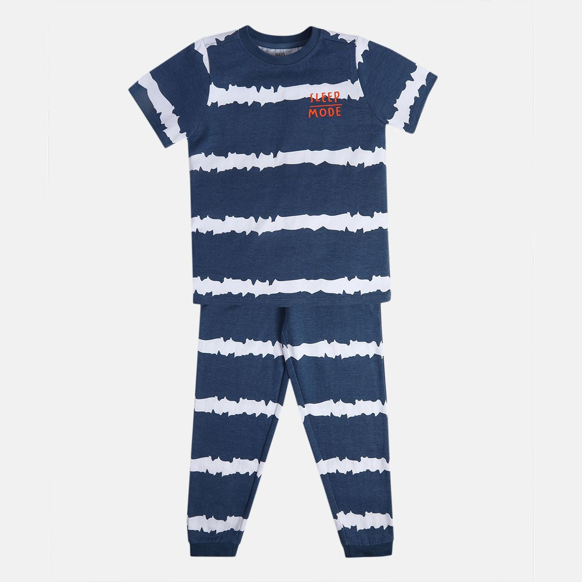 Boys Multi Round Neck Short Sleeve Top And Bottom