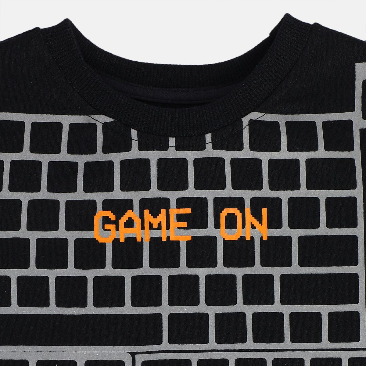 Boys Black Pack Of 1 T-Shirt