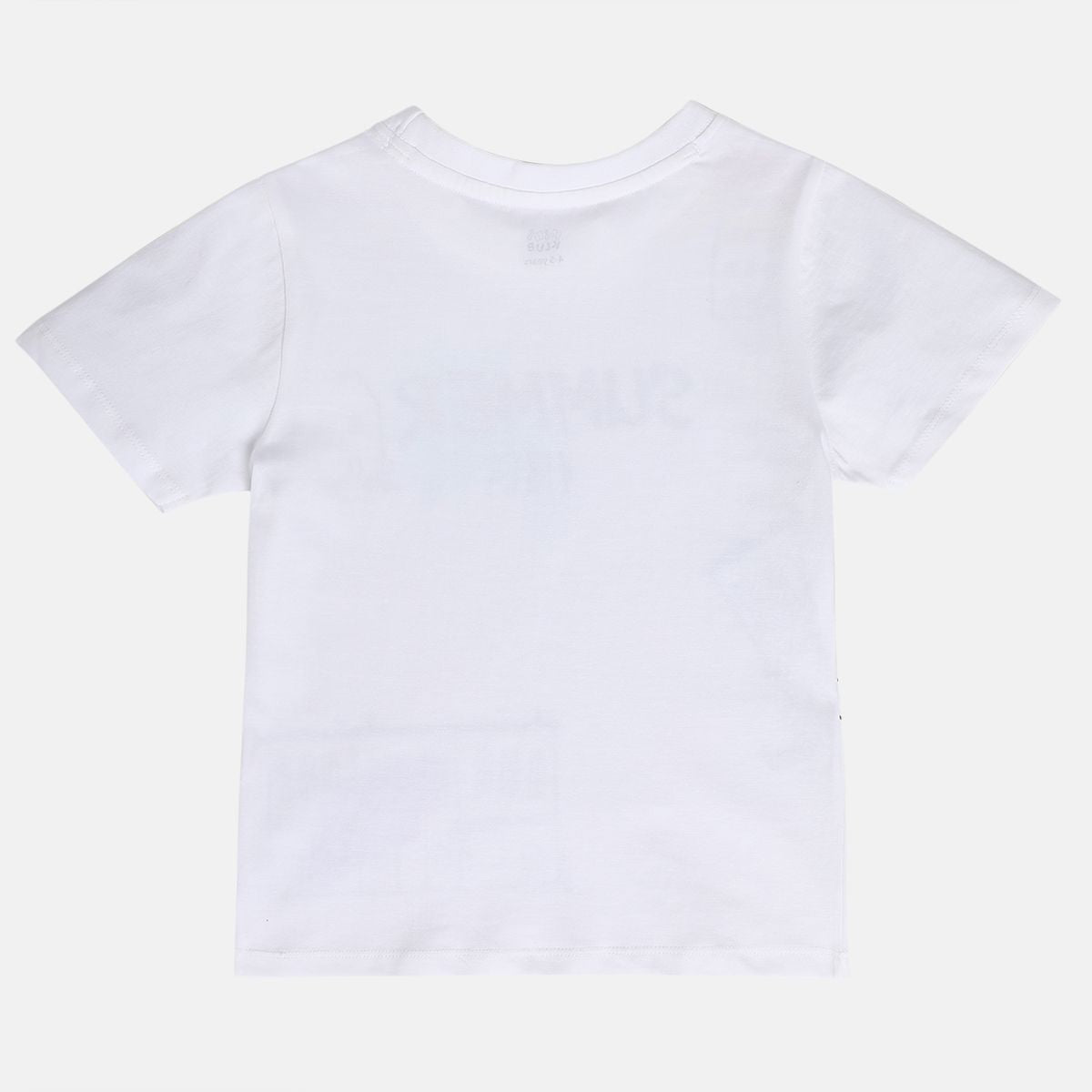 Boys White Pack Of 1 T-Shirt