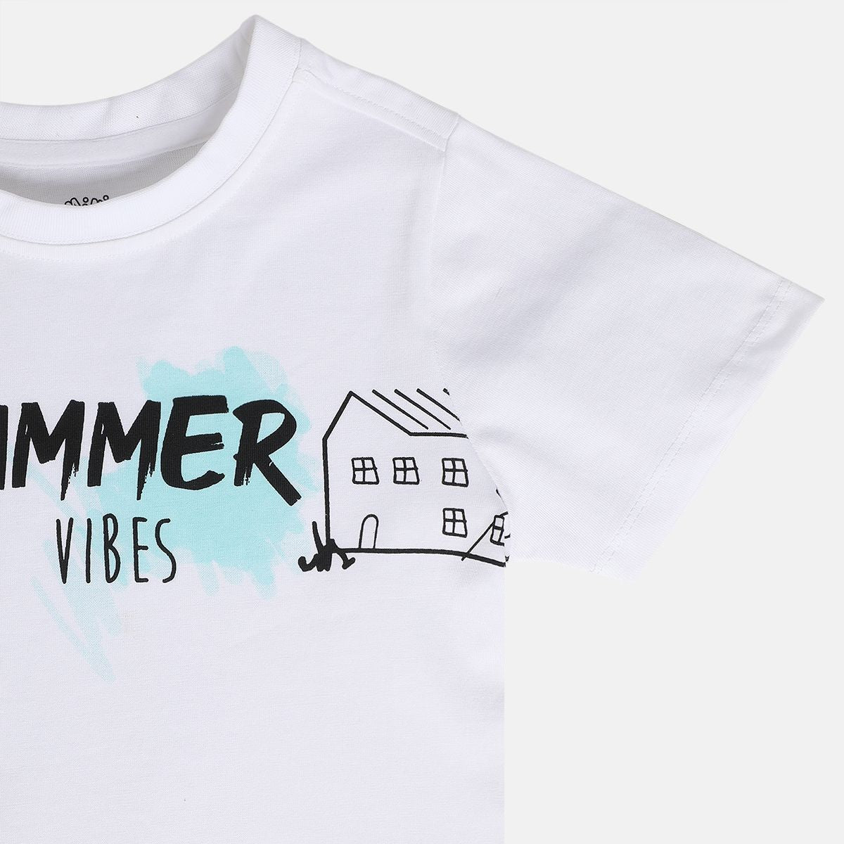 Boys White Pack Of 1 T-Shirt