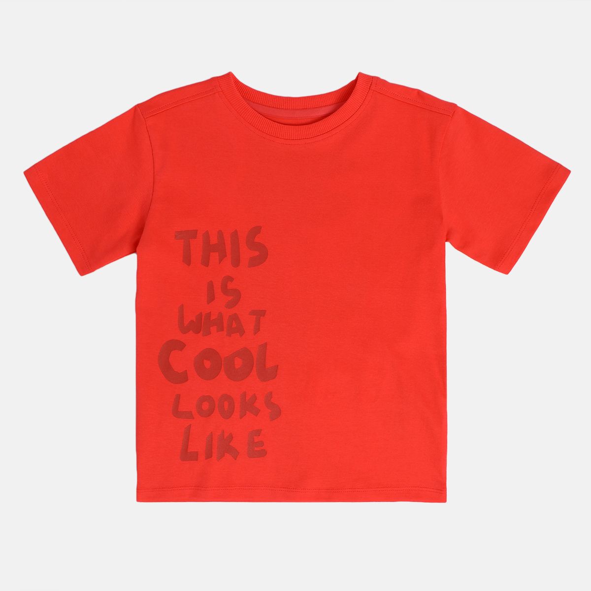 Boys Red Pack Of 1 T-Shirt