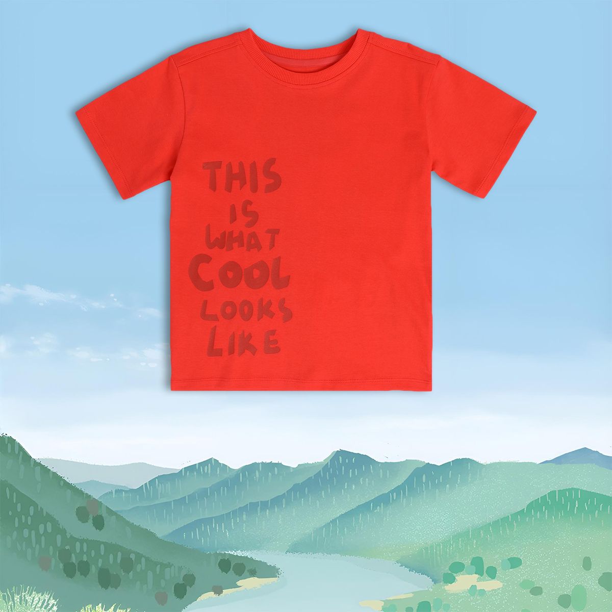 Boys Red Pack Of 1 T-Shirt