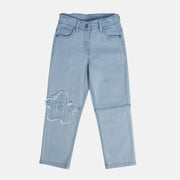 Girls Blue Pack Of 1 Denim Pant