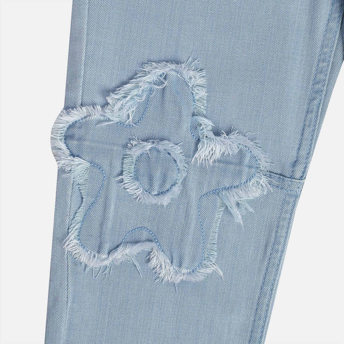 Girls Blue Pack Of 1 Denim Pant