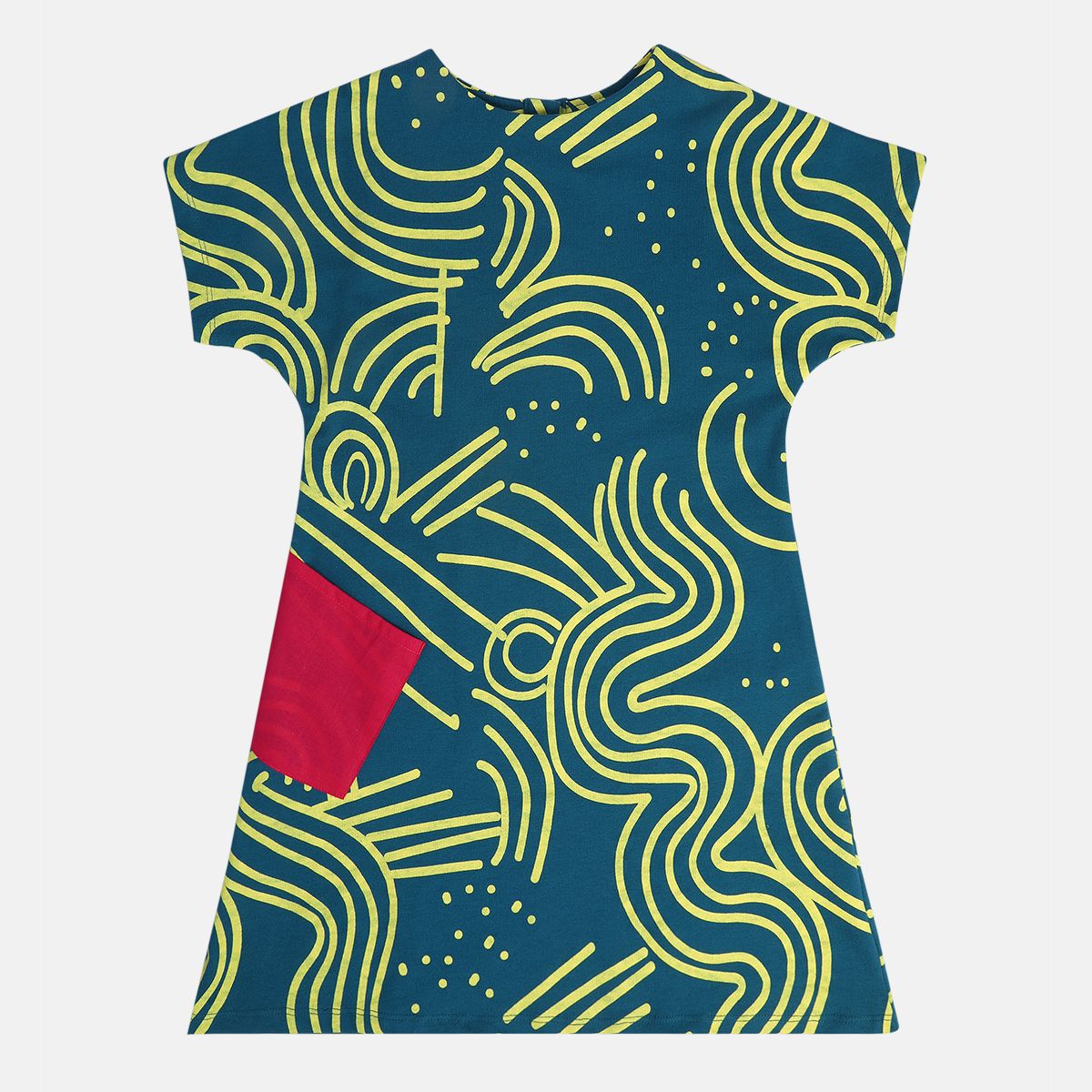 Girls Teal Pack Of 1 Dress