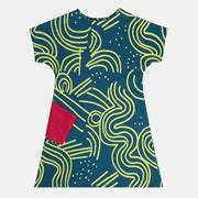 Girls Teal Pack Of 1 Dress