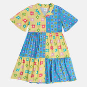 Girls Multicolor Pack Of 1 Dress